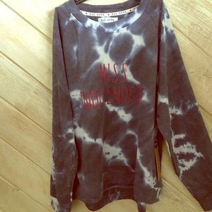 NWT Rae Dunn Miss Independent Tie Dye Sweatshirt M
